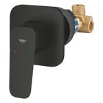 Casa si Gradina - Sanitare - Lavoar baie si accesorii - Baterii sanitare - Unitate comanda Grohe 1017752430, 1 bar, 113 mm, 8 mm, 1 iesiri, 1 functii palarie dus, 1/2 dimensiune racord, Negru - Infinity.ro