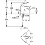 Casa si Gradina - Sanitare - Lavoar baie si accesorii - Baterii sanitare - Baterie lavoar Grohe 24317001, 28 mm, 5 l/min, 0.8 bar, 35 mm, 162 mm, 103 mm, 399 mm, 1 orificii instalare, Crom - Infinity.ro