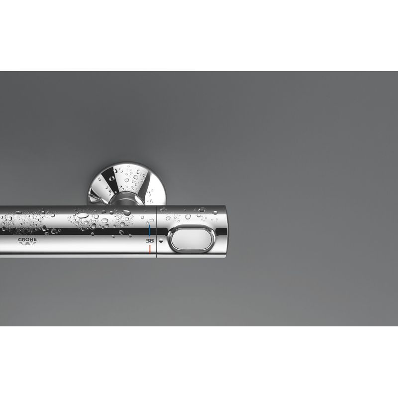 Casa si Gradina - Sanitare - Lavoar baie si accesorii - Baterii sanitare - Baterie dus Grohe 34840000, 1 bar, 317 mm, 72 mm, 2 orificii instalare, 1/2 dimensiune racord furtun, Crom - Infinity.ro