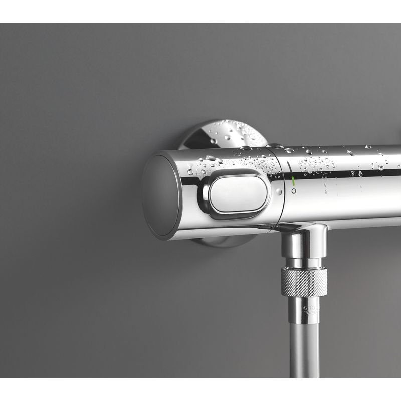 Casa si Gradina - Sanitare - Lavoar baie si accesorii - Baterii sanitare - Baterie dus Grohe 34840000, 1 bar, 317 mm, 72 mm, 2 orificii instalare, 1/2 dimensiune racord furtun, Crom - Infinity.ro