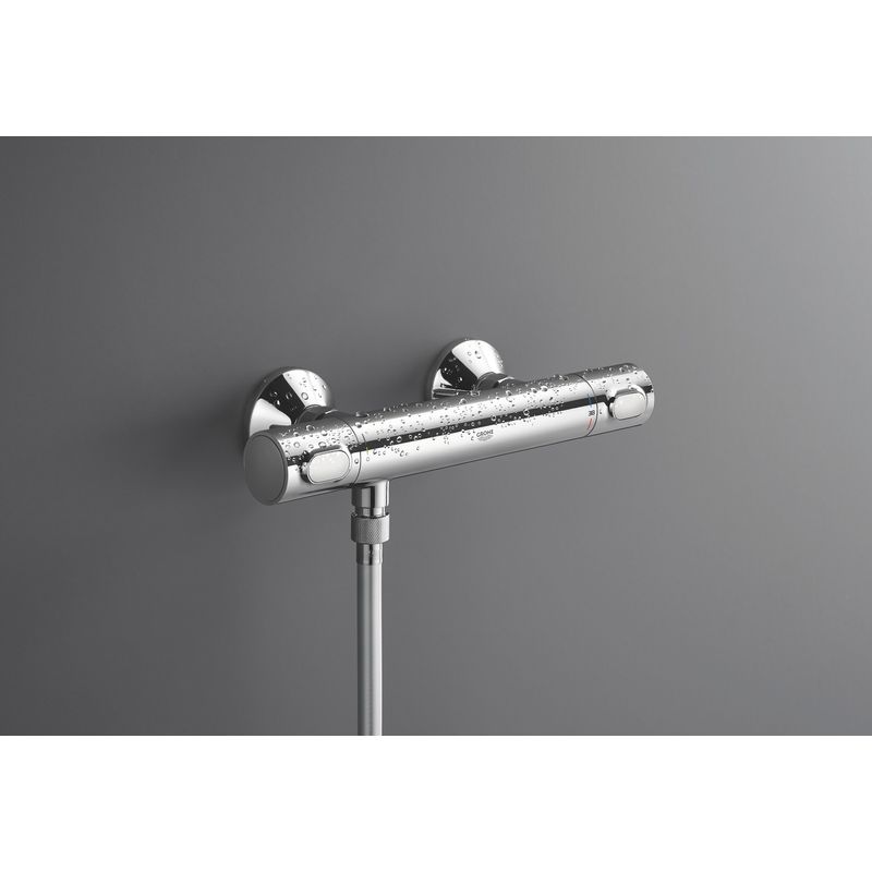 Casa si Gradina - Sanitare - Lavoar baie si accesorii - Baterii sanitare - Baterie dus Grohe 34840000, 1 bar, 317 mm, 72 mm, 2 orificii instalare, 1/2 dimensiune racord furtun, Crom - Infinity.ro