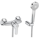 Casa si Gradina - Sanitare - Lavoar baie si accesorii - Baterii sanitare - Baterie dus Roca A5A206AC0K, 0.6 bar, 80 mm, 1.7 m, 133 mm, 215 mm, 2 orificii instalare, 1 functii para dus, Crom - Infinity.ro