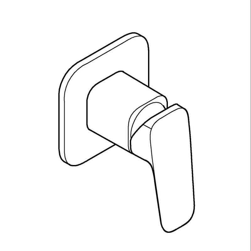 Casa si Gradina - Sanitare - Lavoar baie si accesorii - Baterii sanitare - Unitate comanda Grohe 1018302430, 1 bar, 113 mm, 8 mm, 1 iesiri, 1 functii palarie dus, 1/2 dimensiune racord, Negru - Infinity.ro