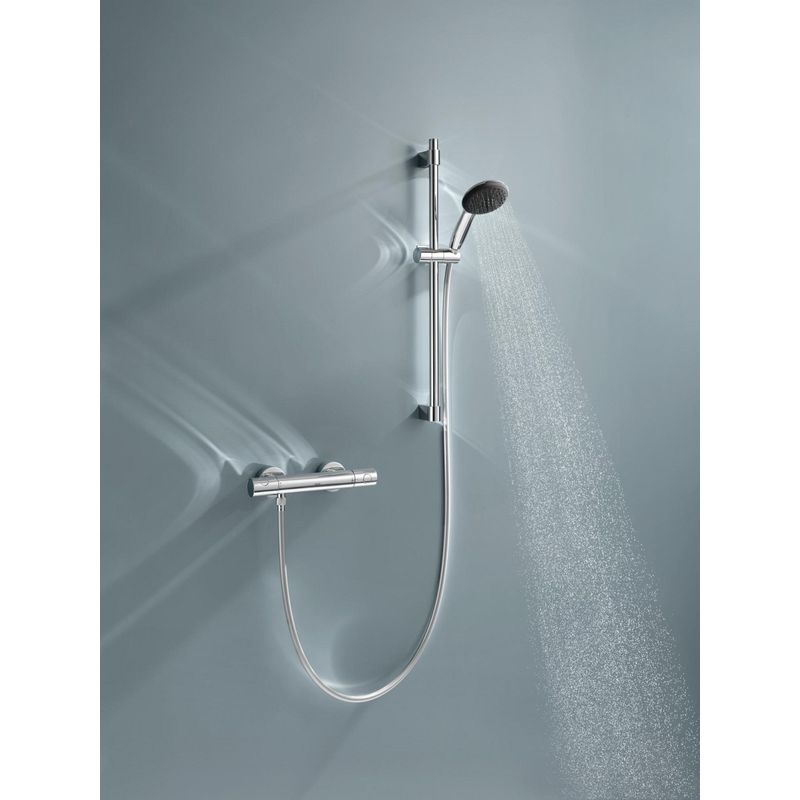 Casa si Gradina - Sanitare - Lavoar baie si accesorii - Baterii sanitare - Baterie dus Grohe 34856000, 0.8 bar, 81 mm, 305 mm, 110 mm, 1.75 m, 600 mm, 2 orificii instalare, Crom - Infinity.ro