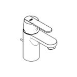 Casa si Gradina - Sanitare - Lavoar baie si accesorii - Baterii sanitare - Baterie lavoar Grohe 32883000, 35 mm, 5.7 l/min, 1 bar, 139 mm, 90 mm, 370 mm, 1 orificii instalare, Crom - Infinity.ro