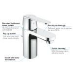 Casa si Gradina - Sanitare - Lavoar baie si accesorii - Baterii sanitare - Baterie lavoar Grohe 32883000, 35 mm, 5.7 l/min, 1 bar, 139 mm, 90 mm, 370 mm, 1 orificii instalare, Crom - Infinity.ro