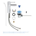 Casa si Gradina - Sanitare - Lavoar baie si accesorii - Baterii sanitare - Baterie lavoar Grohe 32898001, 28 mm, 5.7 l/min, 1 bar, 35 mm, 174 mm, 94 mm, 1.41 kg, 360 mm, monocomanda, Crom - Infinity.ro