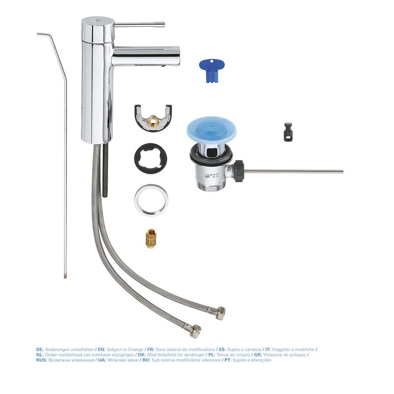 Casa si Gradina - Sanitare - Lavoar baie si accesorii - Baterii sanitare - Baterie lavoar Grohe 32898001, 28 mm, 5.7 l/min, 1 bar, 35 mm, 174 mm, 94 mm, 1.41 kg, 360 mm, monocomanda, Crom - Infinity.ro