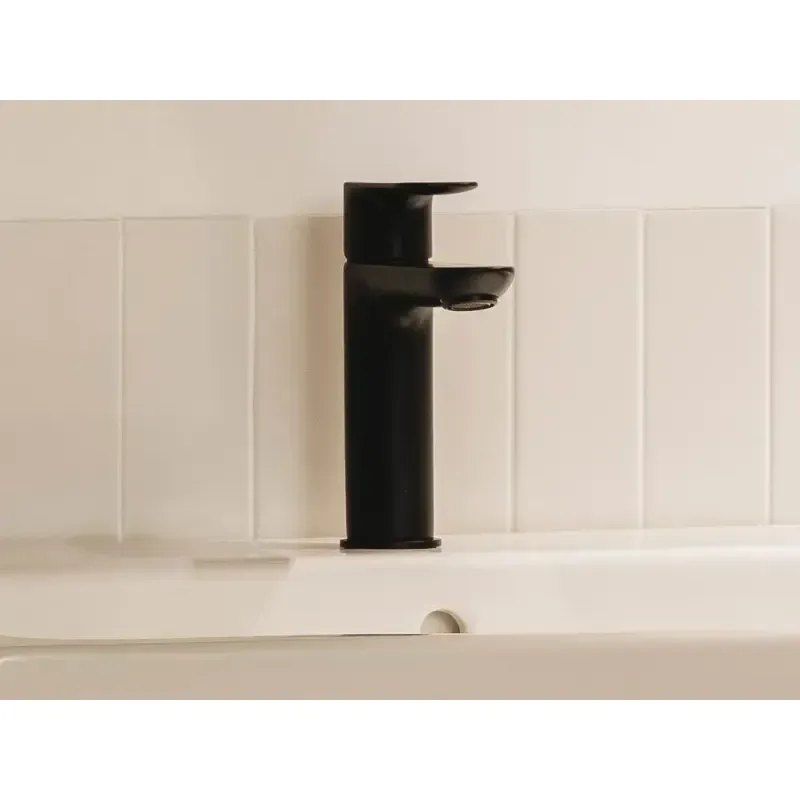 Casa si Gradina - Sanitare - Lavoar baie si accesorii - Baterii sanitare - Baterie lavoar Roca A5A326ENB0, 28 mm, 5 l/min, 0.5 bar, 35 mm, 161 mm, 151 mm, 365 mm, 1 orificii instalare, Negru - Infinity.ro