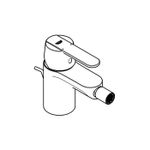 Casa si Gradina - Sanitare - Lavoar baie si accesorii - Baterii sanitare - Baterie bideu Grohe 328852430, 28 mm, 0.7 bar, 35 mm, 123 mm, 114 mm, 390 mm, 1 orificii instalare, Negru - Infinity.ro
