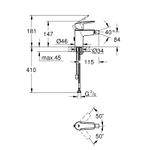 Casa si Gradina - Sanitare - Lavoar baie si accesorii - Baterii sanitare - Baterie bideu Grohe 32281002, 1 bar, 34 mm, 147 mm, 111 mm, 390 mm, 1 orificii instalare, 3/8 dimensiune racord, Crom - Infinity.ro