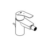 Casa si Gradina - Sanitare - Lavoar baie si accesorii - Baterii sanitare - Baterie bideu Grohe 32928003, 28 mm, 1 bar, 35 mm, 151 mm, 115 mm, 410 mm, 1 orificii instalare, Crom - Infinity.ro