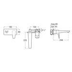 Casa si Gradina - Sanitare - Lavoar baie si accesorii - Baterii sanitare - Baterie lavoar Roca A5A3590C00, 5 l/min, 0.5 bar, 35 mm, 80 mm, 225 mm, 2 orificii instalare, monocomanda, Crom - Infinity.ro