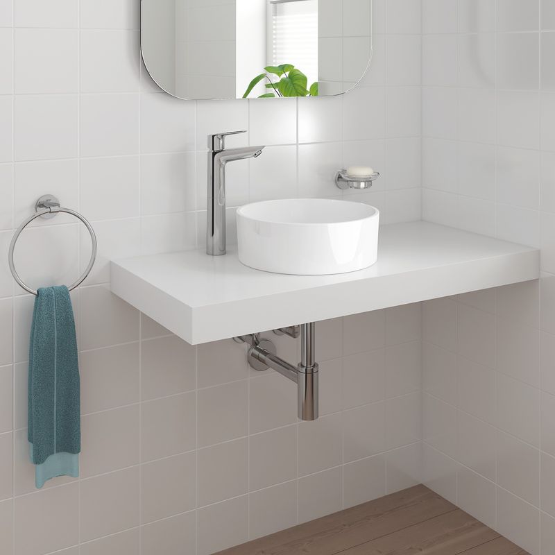 Casa si Gradina - Sanitare - Lavoar baie si accesorii - Baterii sanitare - Baterie lavoar Grohe 23764001, 1 bar, 35 mm, 304 mm, 108 mm, 390 mm, 1 orificii instalare, 3/8 dimensiune racord, Crom - Infinity.ro