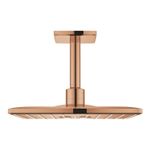 Casa si Gradina - Sanitare - Cazi si cabine de dus - Coloane si seturi de dus - Dus fix Grohe 26481DA0, SmartActive 310 Cube, pe tavan, 310 mm, 2 functii, necesita valva, lucios, cupru - Infinity.ro