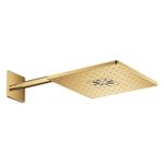 Casa si Gradina - Sanitare - Cazi si cabine de dus - Coloane si seturi de dus - Dus fix Grohe 26479GL0, SmartActive 310 Cube, pe perete, 310 mm, 2 functii, necesita valva, lucios, auriu - Infinity.ro
