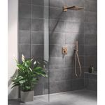 Casa si Gradina - Sanitare - Cazi si cabine de dus - Coloane si seturi de dus - Dus fix Grohe 26479DA0, SmartActive 310 Cube, pe perete, 310 mm, 2 functii, necesita valva, lucios, cupru - Infinity.ro