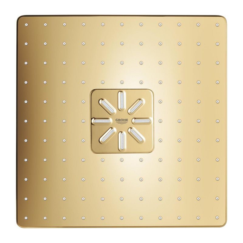 Casa si Gradina - Sanitare - Cazi si cabine de dus - Coloane si seturi de dus - Dus fix Grohe 26479GL0, SmartActive 310 Cube, pe perete, 310 mm, 2 functii, necesita valva, lucios, auriu - Infinity.ro