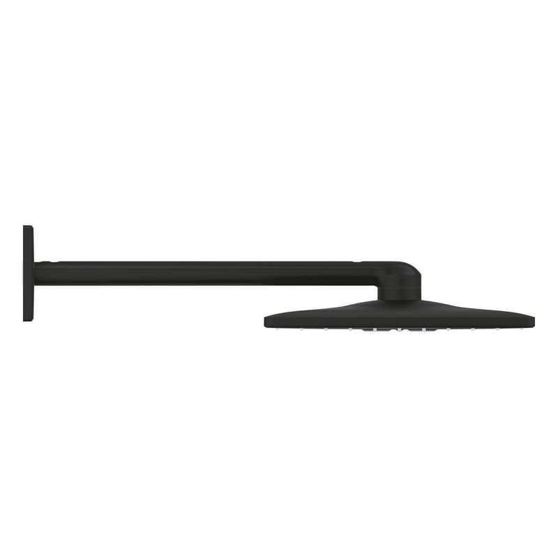 Casa si Gradina - Sanitare - Cazi si cabine de dus - Coloane si seturi de dus - Dus fix Grohe 26479KF0, Rainshower SmartActive 310 Cube, pe perete, 310 mm, 2 functii, necesita valva, mat, negru - Infinity.ro