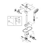 Casa si Gradina - Sanitare - Cazi si cabine de dus - Coloane si seturi de dus - Coloana dus Grohe 26929001, 1.75 m, 110 mm, 620 mm, 2 functii para dus, 1/2 conexiune furtun, conexiune universala, Crom - Infinity.ro