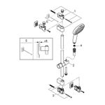 Casa si Gradina - Sanitare - Cazi si cabine de dus - Coloane si seturi de dus - Coloana dus Grohe 26928001, 1.75 m, 110 mm, 620 mm, 2 functii para dus, 1/2 conexiune furtun, conexiune universala, Crom - Infinity.ro