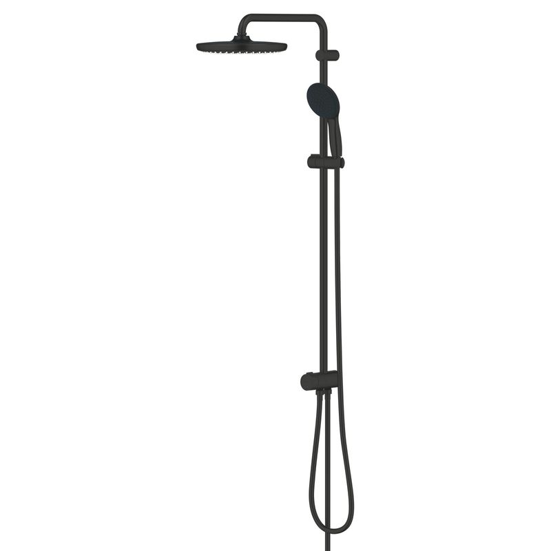 Casa si Gradina - Sanitare - Cazi si cabine de dus - Coloane si seturi de dus - Coloana dus Grohe 269792431, 1.5 m, 110 mm, 1136 mm, 250 mm, 3 functii para dus, 1/2 conexiune furtun, Negru - Infinity.ro