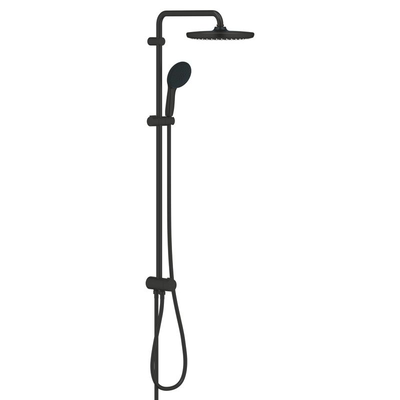 Casa si Gradina - Sanitare - Cazi si cabine de dus - Coloane si seturi de dus - Coloana dus Grohe 269792431, 1.5 m, 110 mm, 1136 mm, 250 mm, 3 functii para dus, 1/2 conexiune furtun, Negru - Infinity.ro