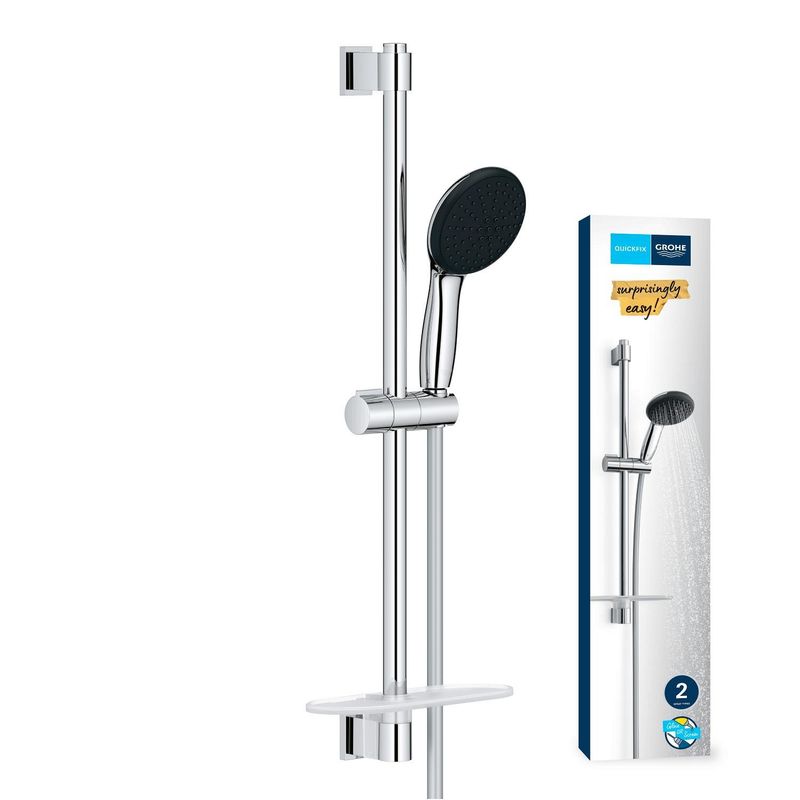 Casa si Gradina - Sanitare - Cazi si cabine de dus - Coloane si seturi de dus - Coloana dus Grohe 26952001, 1.75 m, 110 mm, 620 mm, 2 functii para dus, 1/2 conexiune furtun, conexiune universala, Crom - Infinity.ro