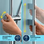 Casa si Gradina - Sanitare - Cazi si cabine de dus - Coloane si seturi de dus - Coloana dus Grohe 26952001, 1.75 m, 110 mm, 620 mm, 2 functii para dus, 1/2 conexiune furtun, conexiune universala, Crom - Infinity.ro