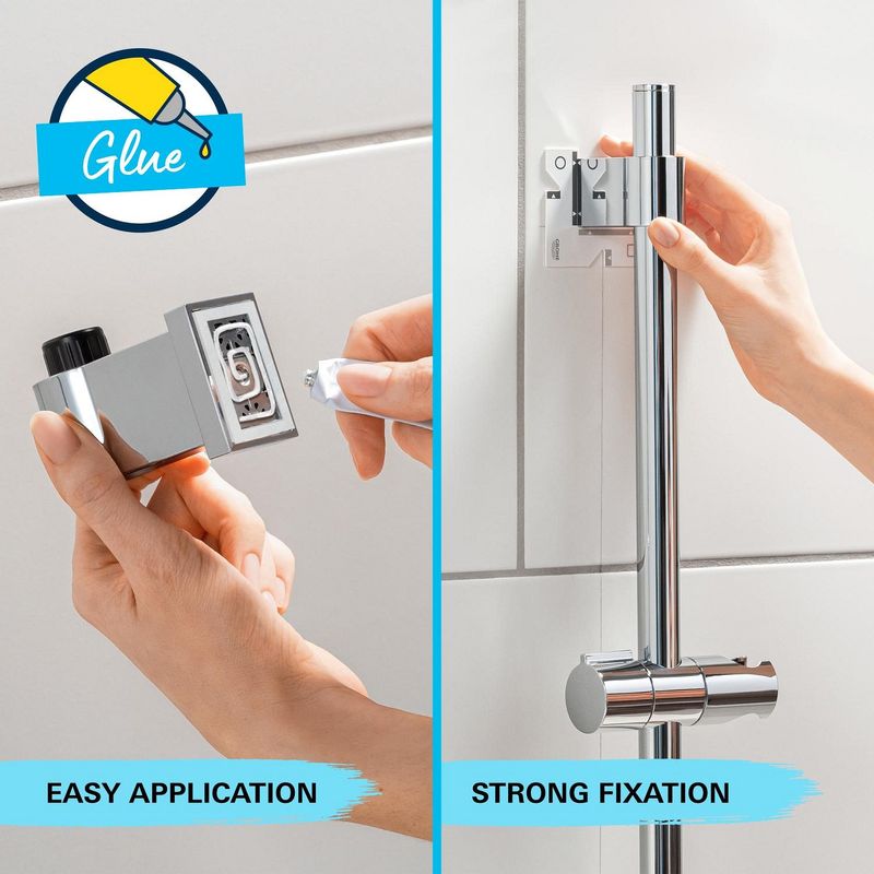 Casa si Gradina - Sanitare - Cazi si cabine de dus - Coloane si seturi de dus - Coloana dus Grohe 26952001, 1.75 m, 110 mm, 620 mm, 2 functii para dus, 1/2 conexiune furtun, conexiune universala, Crom - Infinity.ro