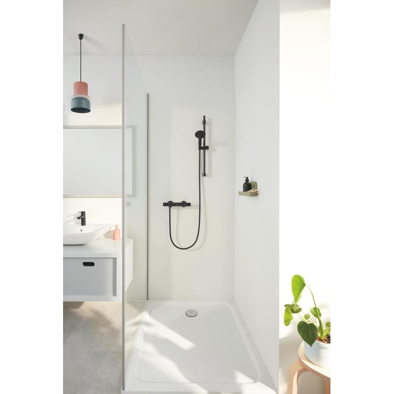Casa si Gradina - Sanitare - Cazi si cabine de dus - Coloane si seturi de dus - Coloana dus Grohe 269542431, 1.75 m, 110 mm, 900 mm, 2 functii para dus, 1/2 conexiune furtun, Negru - Infinity.ro