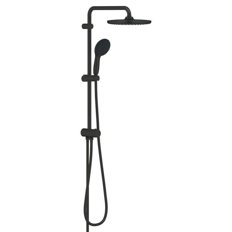 Casa si Gradina - Sanitare - Cazi si cabine de dus - Coloane si seturi de dus - Coloana dus Grohe 269802431, 1.5 m, 110 mm, 736 mm, 250 mm, 3 functii para dus, 1/2 conexiune furtun, Negru - Infinity.ro