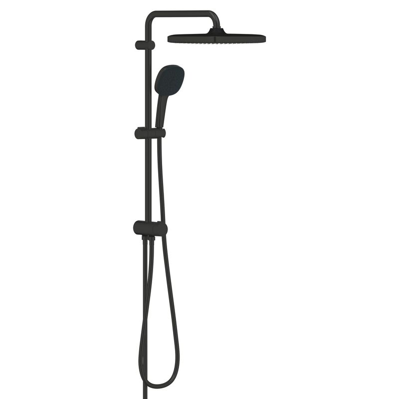 Casa si Gradina - Sanitare - Cazi si cabine de dus - Coloane si seturi de dus - Coloana dus Grohe 269772431, 1.5 m, 110 mm, 736 mm, 250 mm, 3 functii para dus, 1/2 conexiune furtun, Negru - Infinity.ro