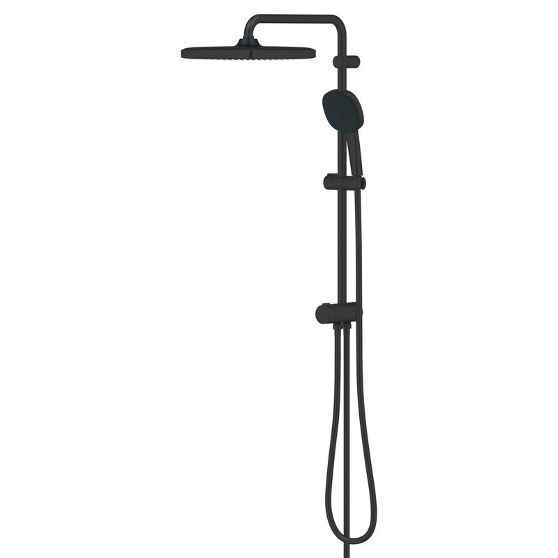 Casa si Gradina - Sanitare - Cazi si cabine de dus - Coloane si seturi de dus - Coloana dus Grohe 269772431, 1.5 m, 110 mm, 736 mm, 250 mm, 3 functii para dus, 1/2 conexiune furtun, Negru - Infinity.ro