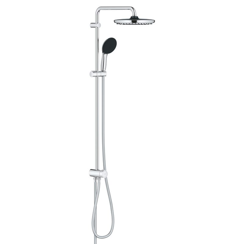 Casa si Gradina - Sanitare - Cazi si cabine de dus - Coloane si seturi de dus - Coloana dus Grohe 26989001, 1.5 m, 110 mm, 1136 mm, 250 mm, 2 functii para dus, 1/2 conexiune furtun, Crom - Infinity.ro