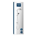 Casa si Gradina - Sanitare - Cazi si cabine de dus - Coloane si seturi de dus - Coloana dus Grohe 26989001, 1.5 m, 110 mm, 1136 mm, 250 mm, 2 functii para dus, 1/2 conexiune furtun, Crom - Infinity.ro