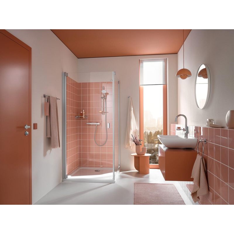 Casa si Gradina - Sanitare - Cazi si cabine de dus - Coloane si seturi de dus - Coloana dus Grohe 27600003, 1.75 m, 110 mm, 600 mm, 3 functii para dus, 1/2 conexiune furtun, conexiune universala, Crom - Infinity.ro