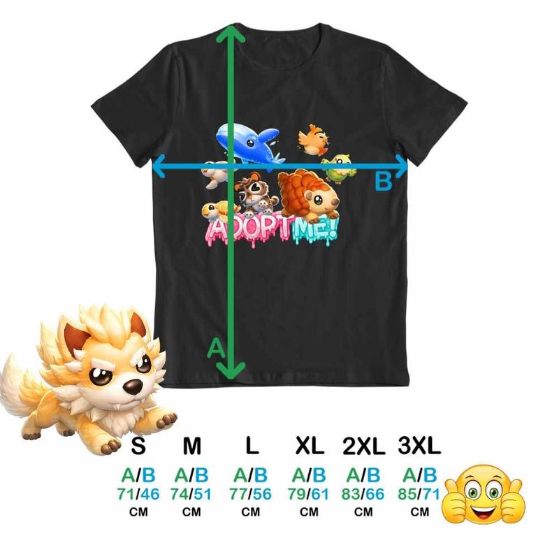 Fashion, accesorii si bijuterii - Barbati - Imbracaminte - Tricouri si bluze barbati - Tricou Barbati Roblox Adopt Me Arici Balena, negru, marime 2XL - Infinity.ro