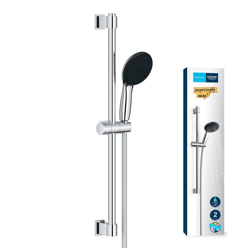 Casa si Gradina - Sanitare - Cazi si cabine de dus - Coloane si seturi de dus - Coloana dus Grohe 27948001, 1.75 m, 110 mm, 620 mm, 2 functii para dus, 1/2 conexiune furtun, conexiune universala, Crom - Infinity.ro