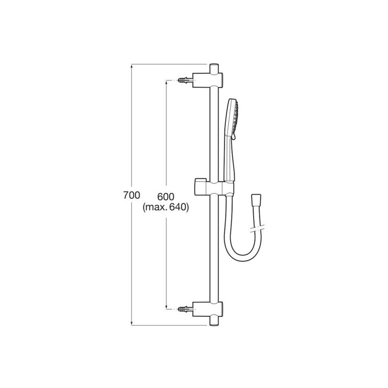 Casa si Gradina - Sanitare - Cazi si cabine de dus - Coloane si seturi de dus - Coloana dus Roca A5B8413C00, 1.7 m, 100 mm, 700 mm, 3 functii para dus, 1/2 conexiune furtun, conexiune universala, Crom - Infinity.ro
