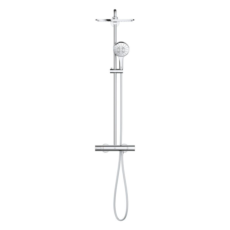 Casa si Gradina - Sanitare - Cazi si cabine de dus - Coloane si seturi de dus - Sistem de dus Grohe 27966001, 310 mm, 1 bar, 130 mm, 1.75 m, 472 mm, 1 functii palarie dus, 3 functii para dus, Crom - Infinity.ro