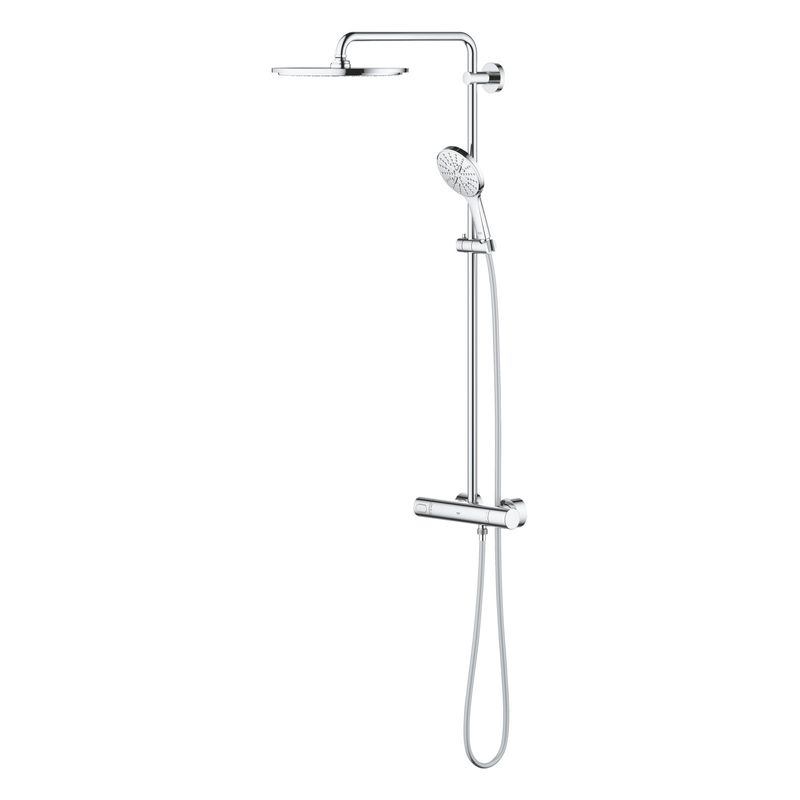 Casa si Gradina - Sanitare - Cazi si cabine de dus - Coloane si seturi de dus - Sistem de dus Grohe 27966001, 310 mm, 1 bar, 130 mm, 1.75 m, 472 mm, 1 functii palarie dus, 3 functii para dus, Crom - Infinity.ro