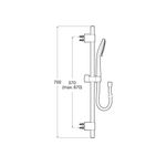 Casa si Gradina - Sanitare - Cazi si cabine de dus - Coloane si seturi de dus - Coloana dus Roca A5BG409C00, 1.7 m, 130 mm, 700 mm, 3 functii para dus, 1/2 conexiune furtun, conexiune universala, Crom - Infinity.ro