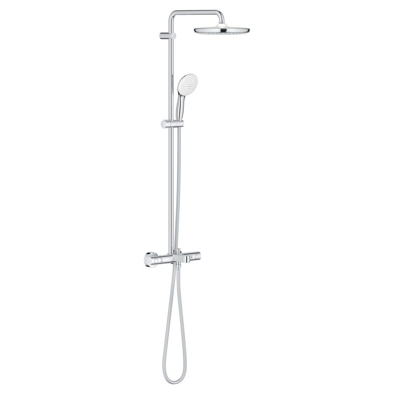 Casa si Gradina - Sanitare - Cazi si cabine de dus - Coloane si seturi de dus - Sistem de dus Grohe 26978001, 250 mm, 1 bar, 110 mm, 1.75 m, 1132 mm, 412 mm, 1 functii palarie dus, Crom - Infinity.ro