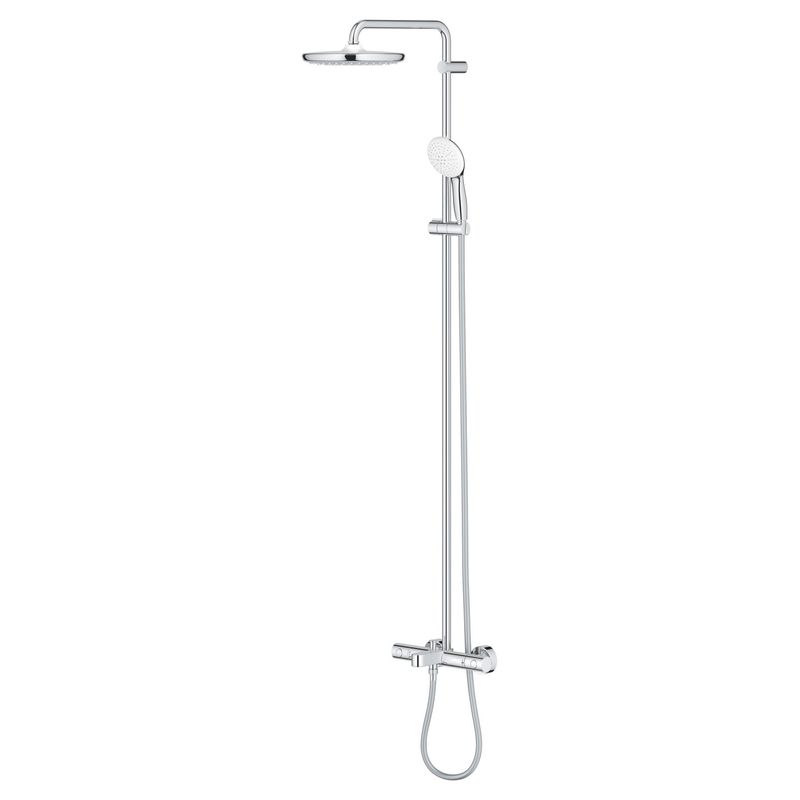Casa si Gradina - Sanitare - Cazi si cabine de dus - Coloane si seturi de dus - Sistem de dus Grohe 26672001, 250 mm, 1 bar, 110 mm, 1.75 m, 1588 mm, 412 mm, 1 functii palarie dus, Crom - Infinity.ro