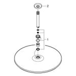 Casa si Gradina - Sanitare - Cazi si cabine de dus - Coloane si seturi de dus - Dus fix Grohe 26256000, 400 mm, 1 bar, 185 mm, 1 pulverizari, 1/2 conexiune instalare, pivotant, Crom - Infinity.ro