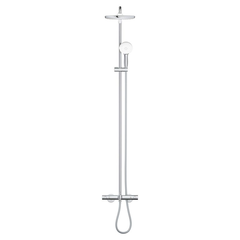 Casa si Gradina - Sanitare - Cazi si cabine de dus - Coloane si seturi de dus - Sistem de dus Grohe 26672001, 250 mm, 1 bar, 110 mm, 1.75 m, 1588 mm, 412 mm, 1 functii palarie dus, Crom - Infinity.ro