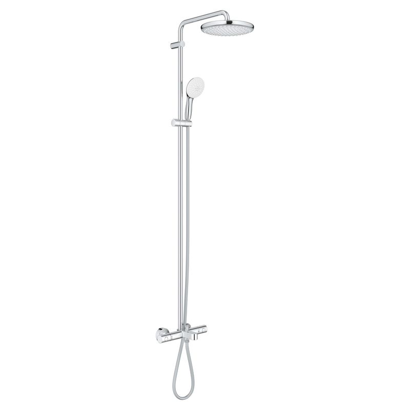 Casa si Gradina - Sanitare - Cazi si cabine de dus - Coloane si seturi de dus - Sistem de dus Grohe 26672001, 250 mm, 1 bar, 110 mm, 1.75 m, 1588 mm, 412 mm, 1 functii palarie dus, Crom - Infinity.ro