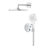 Casa si Gradina - Sanitare - Cazi si cabine de dus - Coloane si seturi de dus - Sistem de dus Grohe 34877000, 310 mm, 1 bar, 130 mm, 1.5 m, 135 mm, 422 mm, 1 functii palarie dus, Crom - Infinity.ro