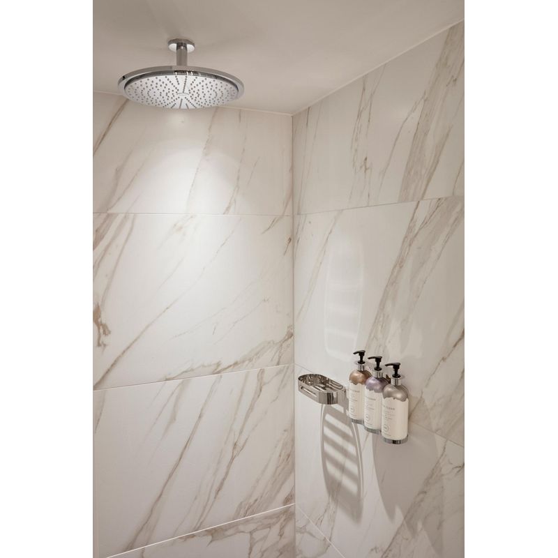 Casa si Gradina - Sanitare - Cazi si cabine de dus - Coloane si seturi de dus - Dus fix Grohe 26256000, 400 mm, 1 bar, 185 mm, 1 pulverizari, 1/2 conexiune instalare, pivotant, Crom - Infinity.ro